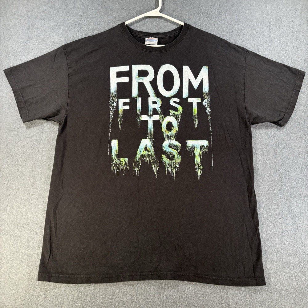 "From First To Last" T-Shirt XL Emo Screamo Punk Rock Band Vintage Y2K Hanes Tee